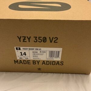 Yeezy 350 V2 HQ7045 Carmel/Stegry/Solred Size 14